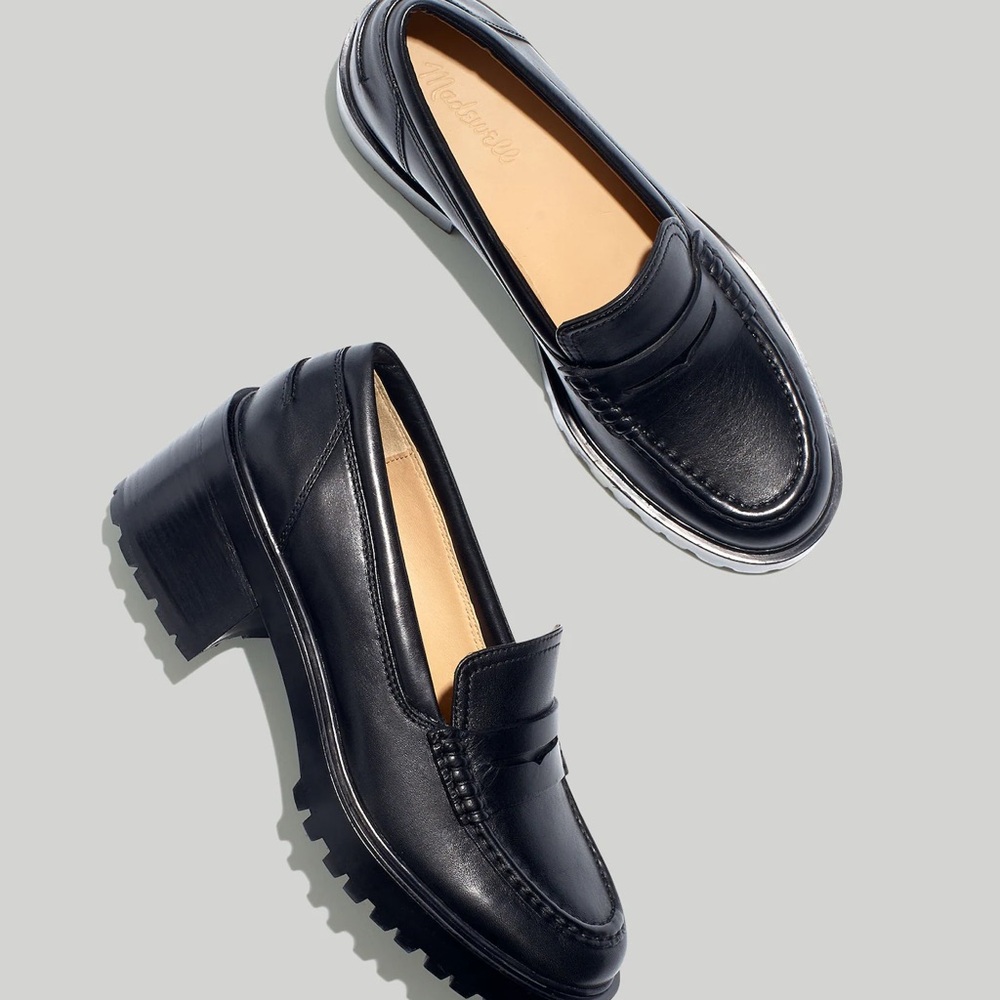 Black Leather Loafers